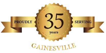 Banner for proudly serving Gainesville, FL for 35 years