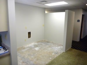 Medical office under construction for a remodel