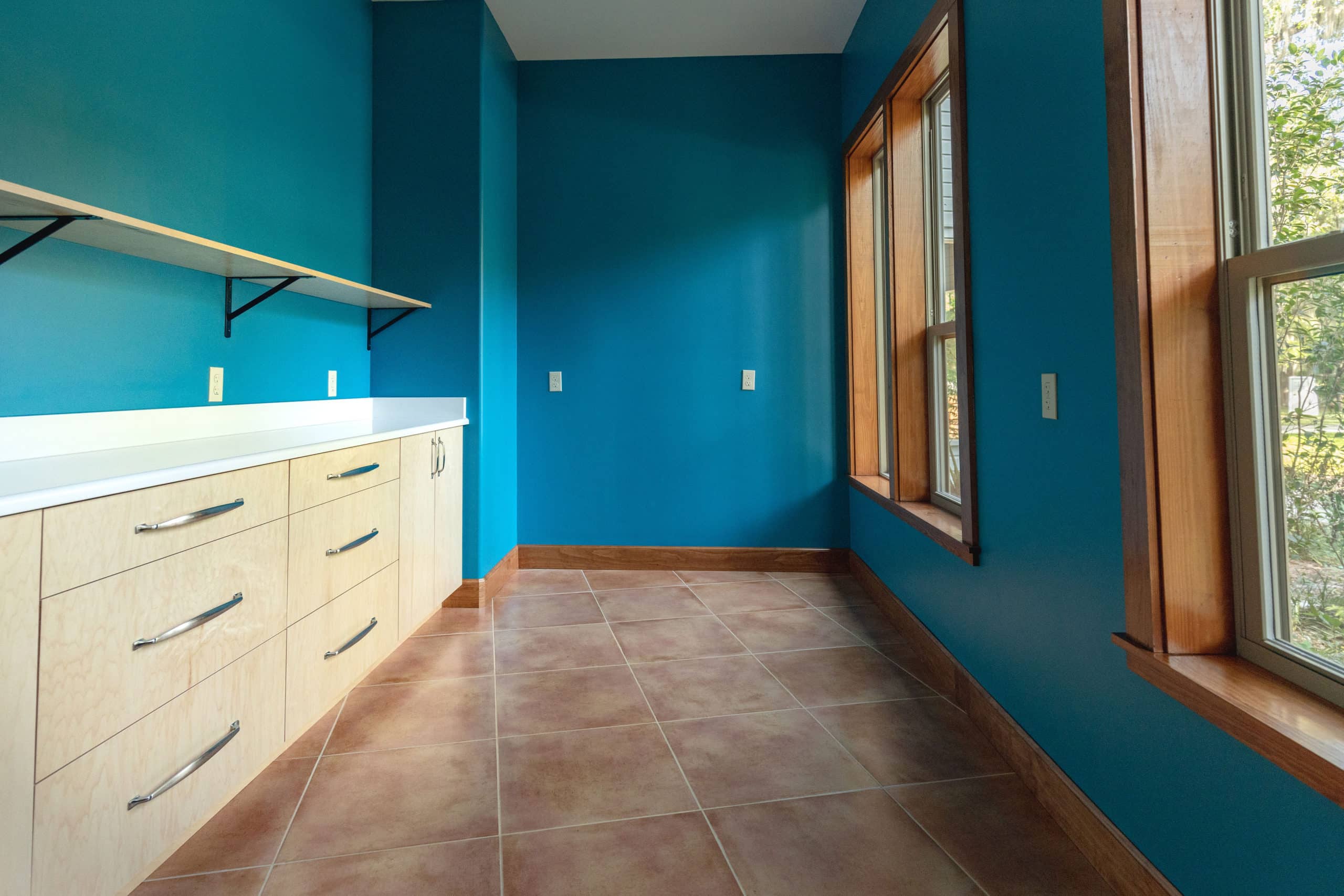 Interior Home Renovation - View of the laundry room.